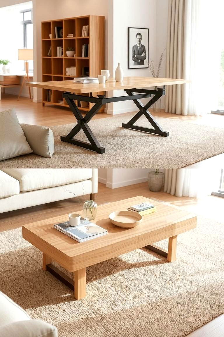 Convertible Coffee Table to Dining Table - 24 Table Design Ideas