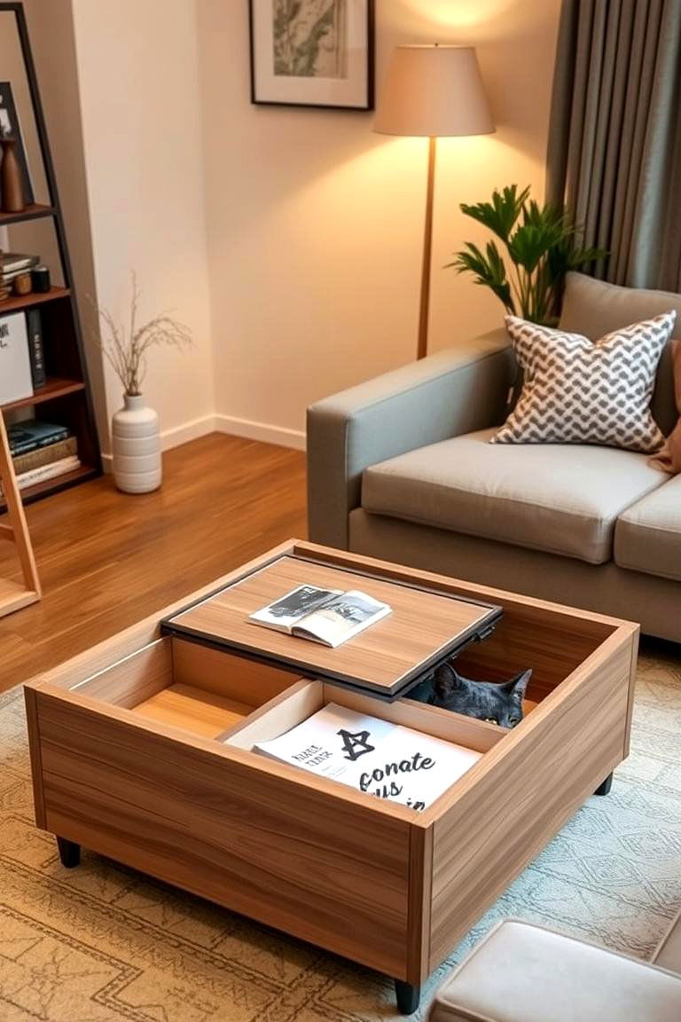 Convertible Coffee Table with Storage - 24 Studio Furniture Ideas