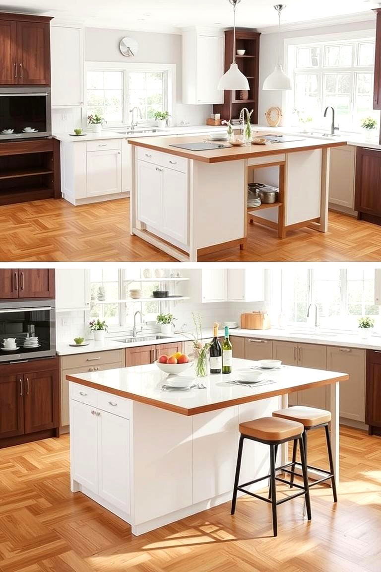 Convertible Dining Island - 24 Small Kitchen Island Ideas