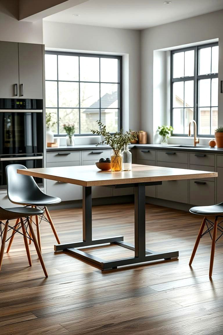 Convertible Dining Table Versatility - 24 Small Kitchen Table Ideas
