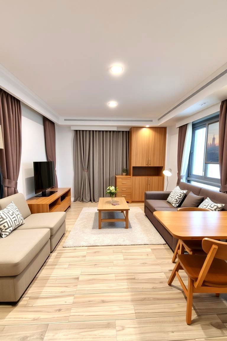Convertible Furniture for Versatility - 24 Small Living Room Ideas With Tv and Dining Table