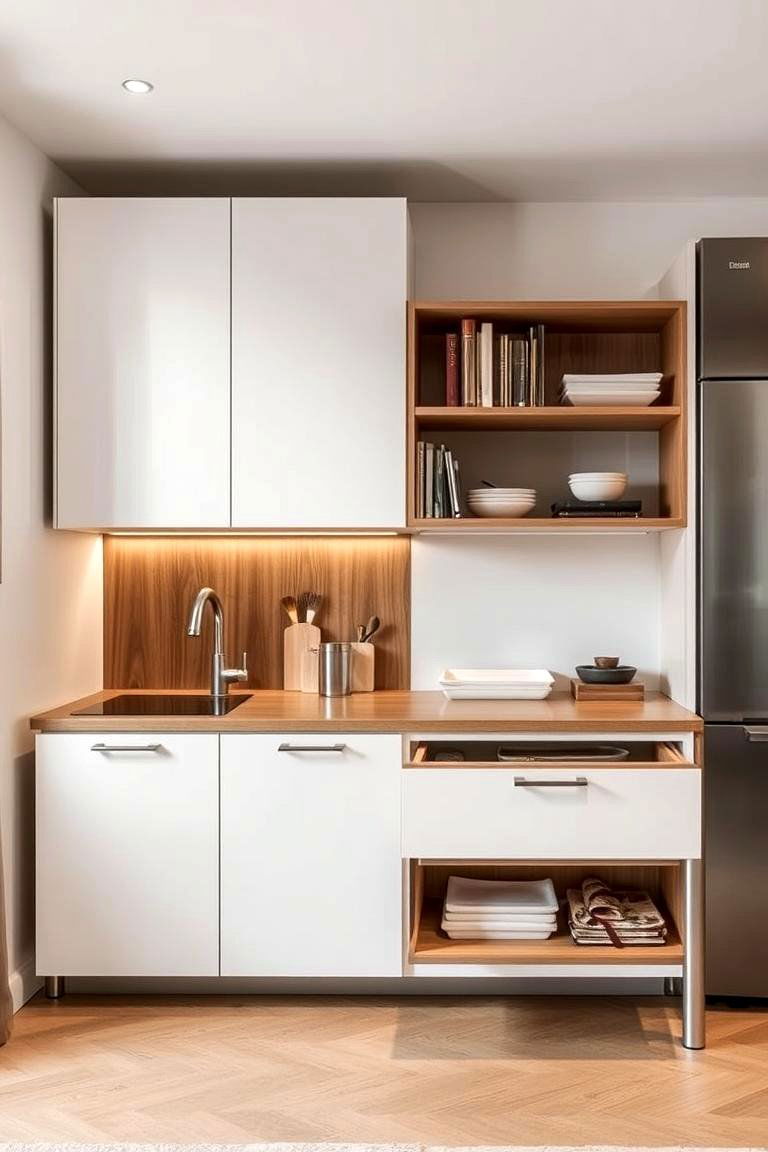 Convertible Furniture with Hidden Storage - 24 Small Kitchen Storage Ideas