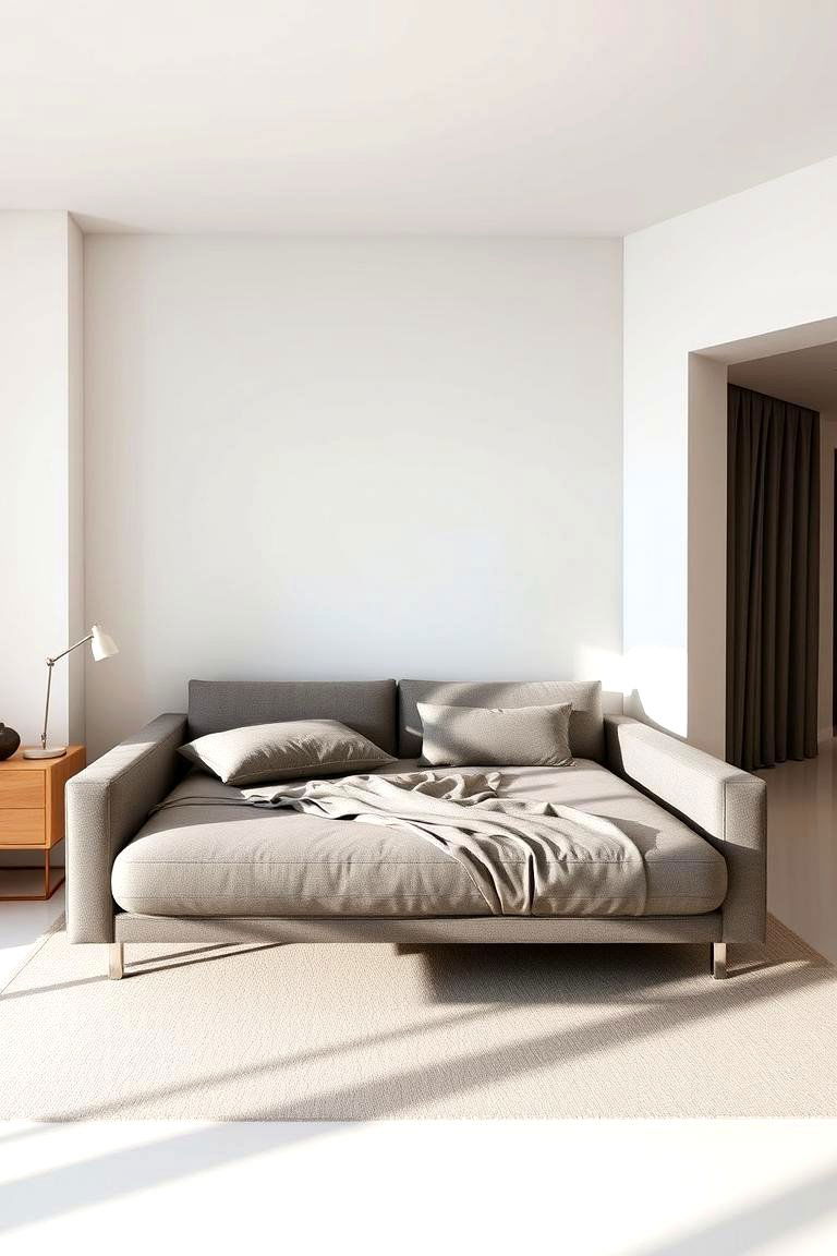Convertible Futon Design - 24 Futon Bedroom Ideas