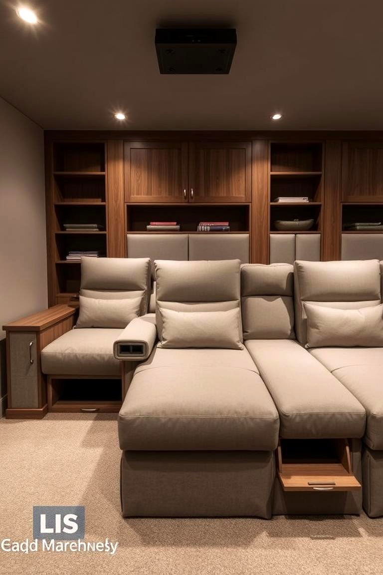Convertible Seating Comfort - 24 Small Media Room Ideas