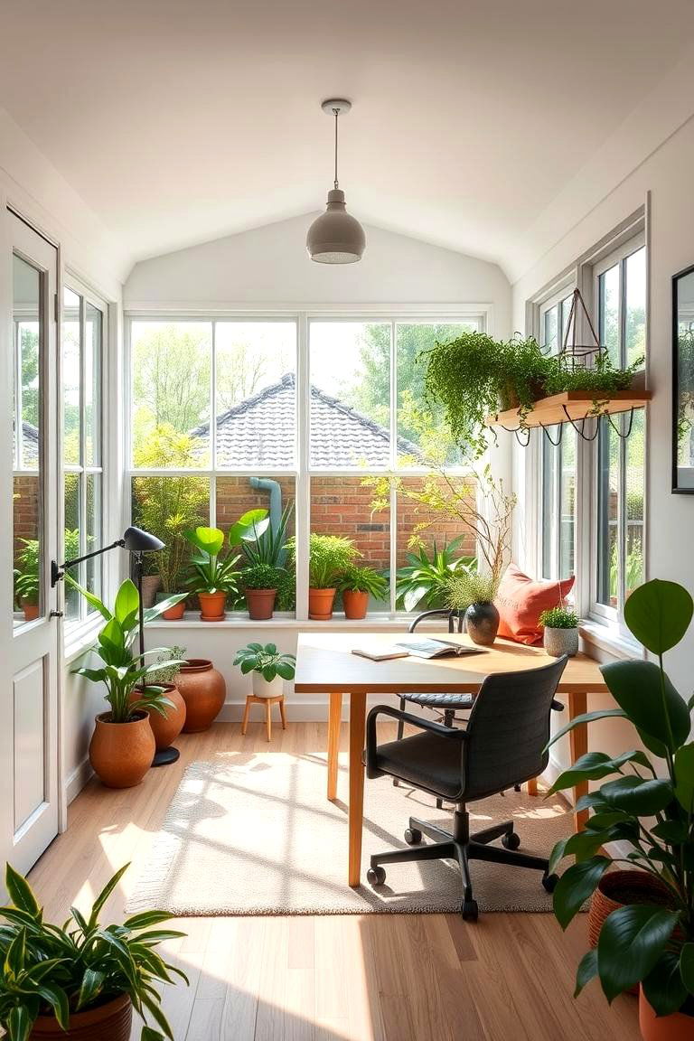 Convertible Workspace and Garden Retreat Combo - 24 Greenhouse and Shed Combo Ideas