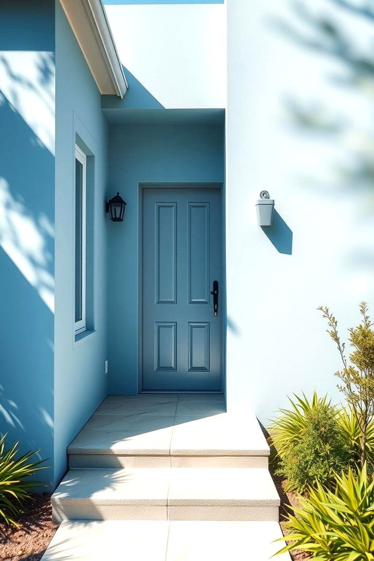 Cool Blue - 24 Stucco Colors for Home Exteriors