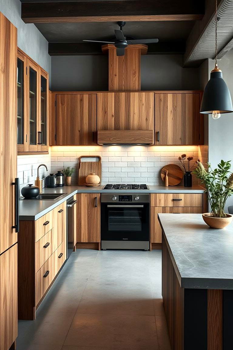 Cool Gray Concrete - 24 what color countertops go with oak cabinets