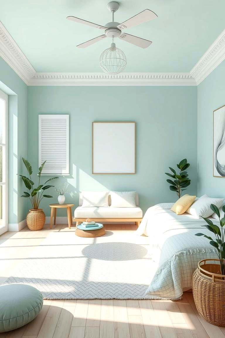 Cool Mint Refreshment - 24 Boys Room Paint Ideas