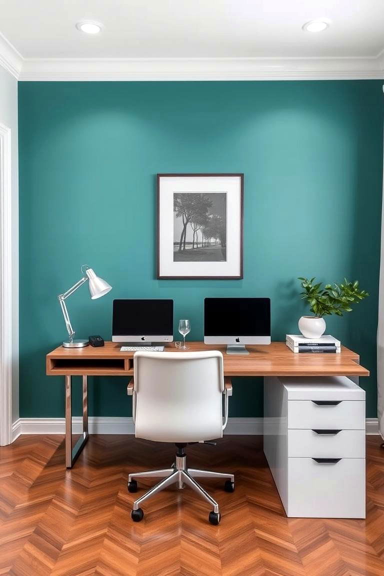 Cool Teal A Balanced Blend of Calm and Energy - 24 Accent Wall Colors