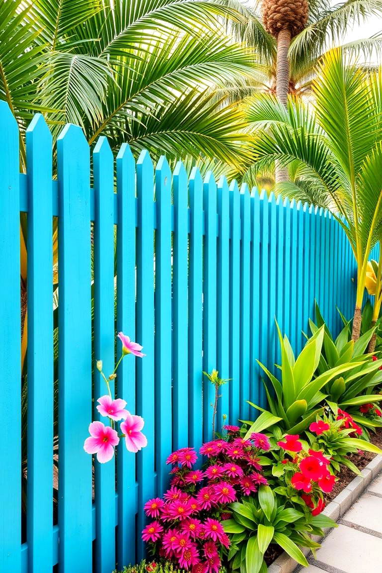 Cool Teal for a Tropical Escape - 24 Fence Paint Colours