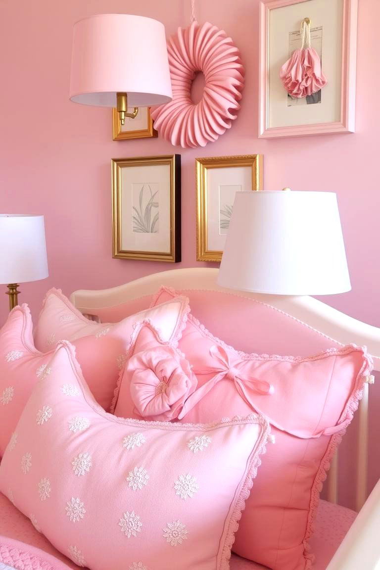 Coordinated Accessories - 24 Pink Nursery Ideas