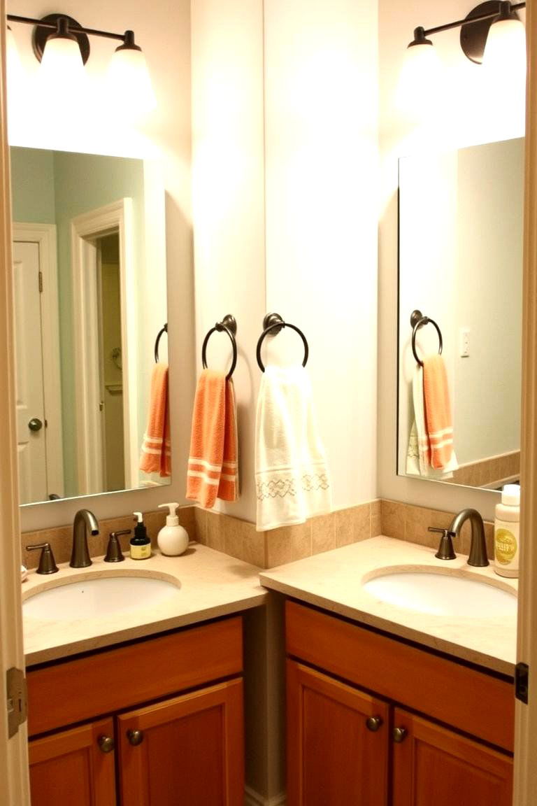Coordinated Design Elements - 24 Jack and Jill Bathroom Ideas