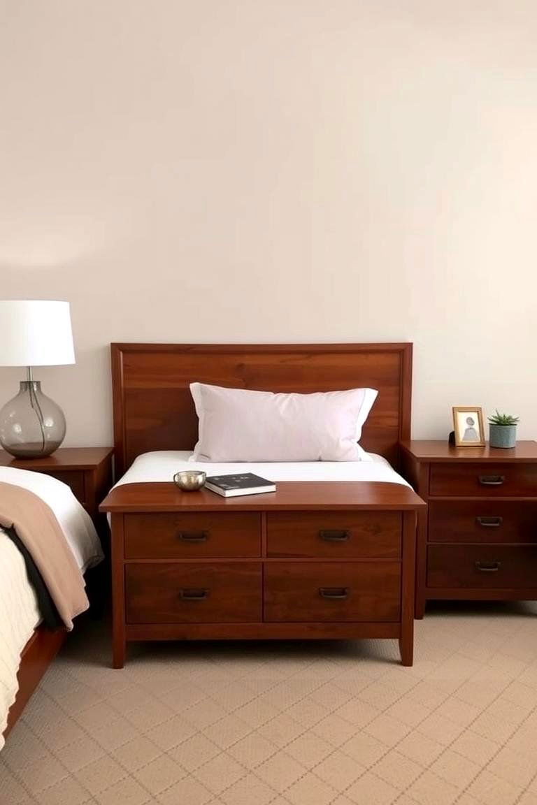 Coordinating Nightstands for Symmetry - 24 romantic bedroom ideas
