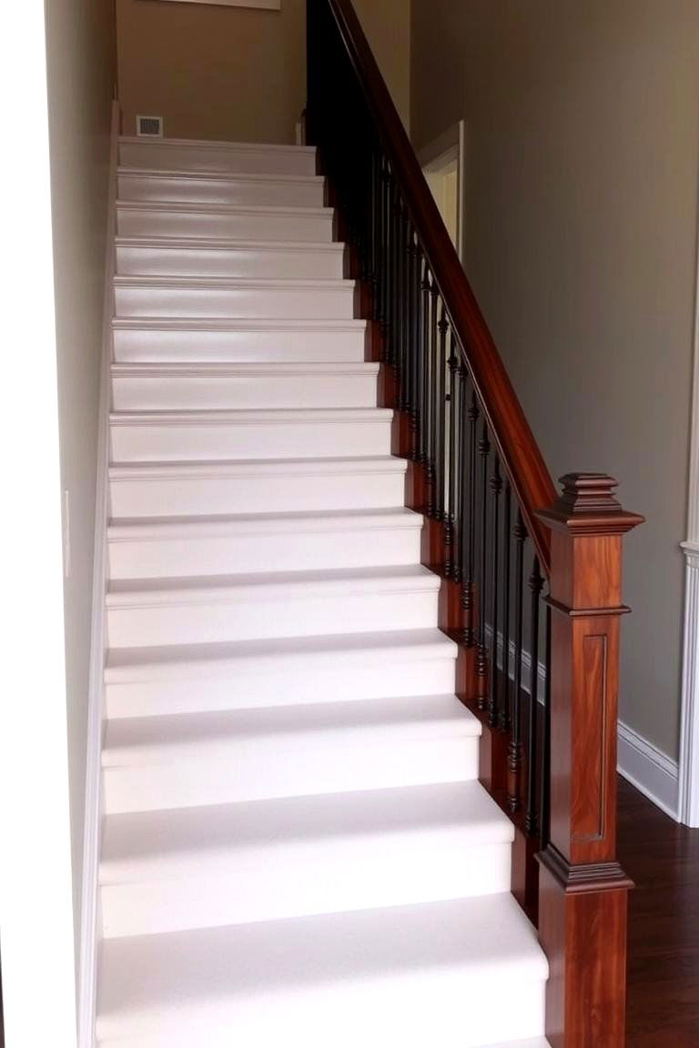 Coordinating with Wall Colors - 24 Painted Stair Ideas