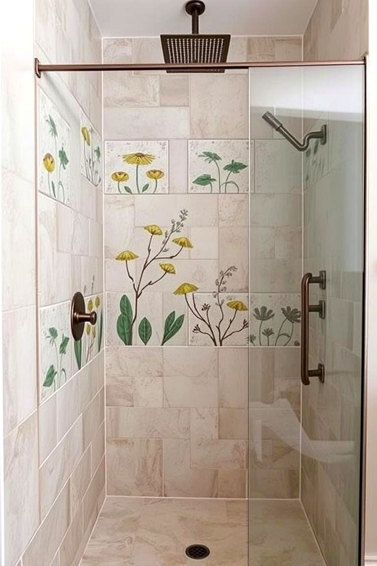 Copper Fixtures and Fittings - 24 Rustic Walk-in Shower Ideas