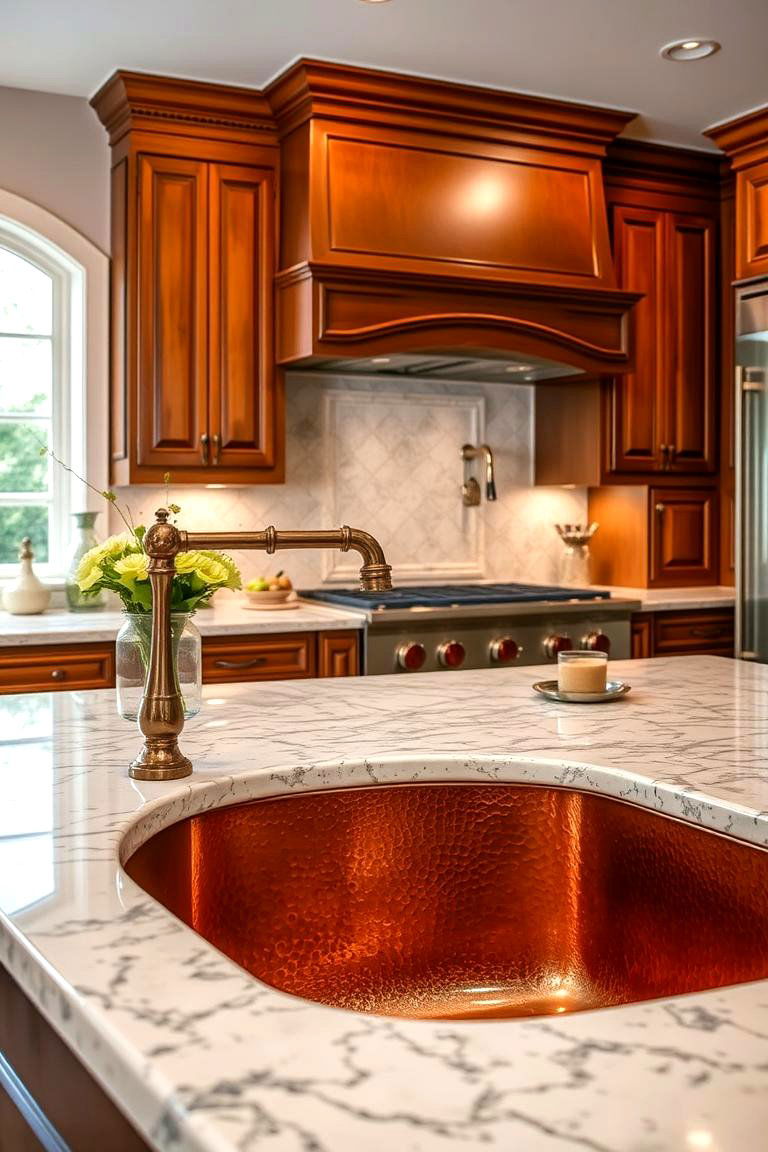 Copper Sink - 24 Kitchen Sink Ideas