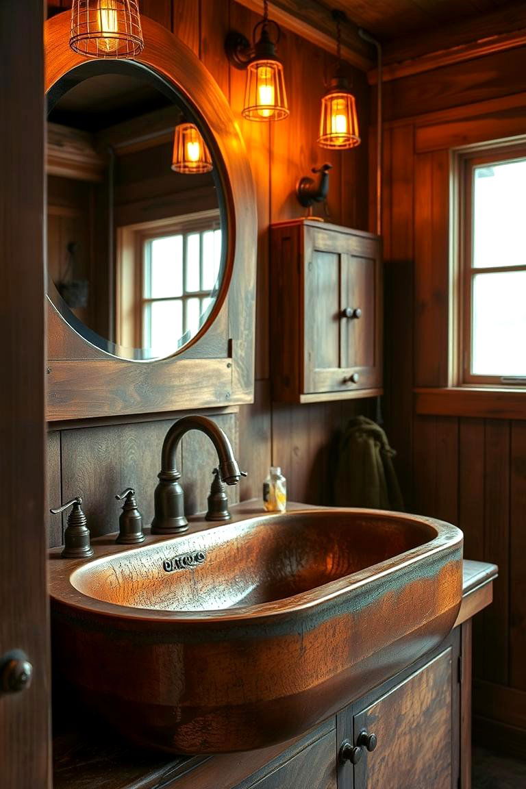 Copper Sink - 24 Bathroom Sink Ideas