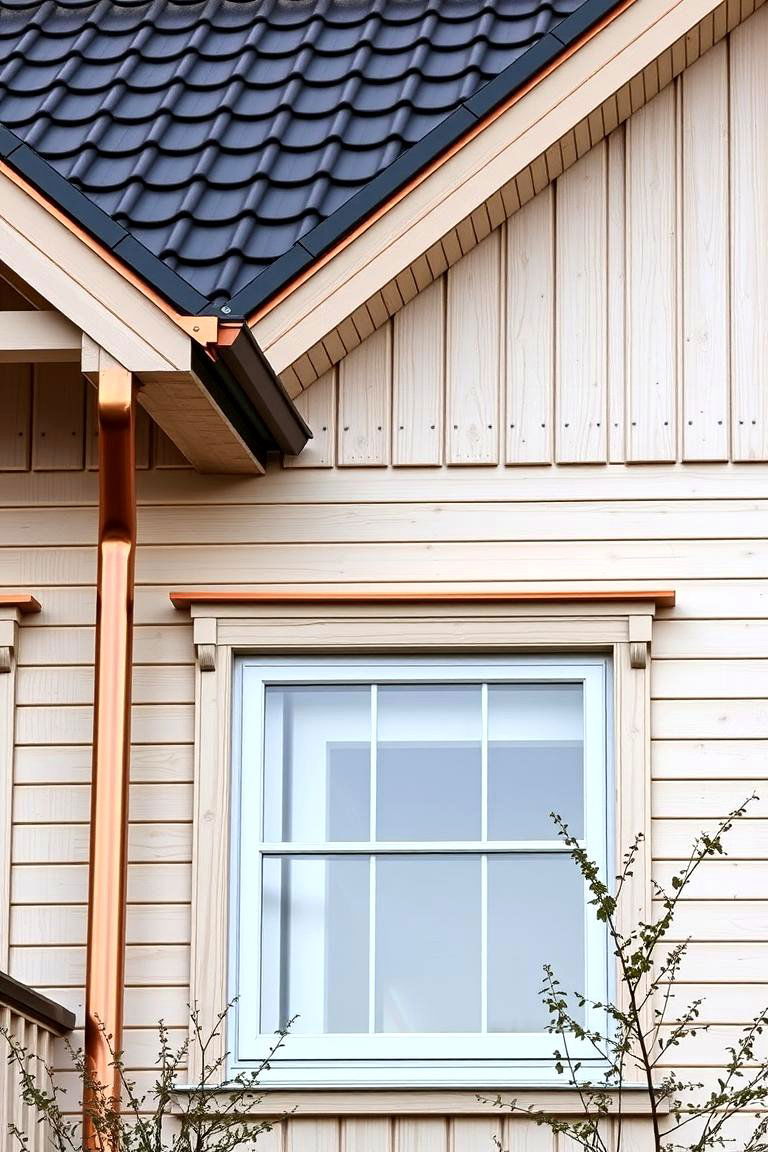Copper or Zinc Accents - 24 Scandinavian House Exterior Ideas