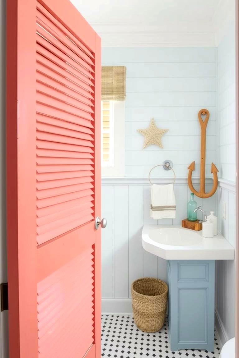 Coral - 24 Interior Door Color Ideas