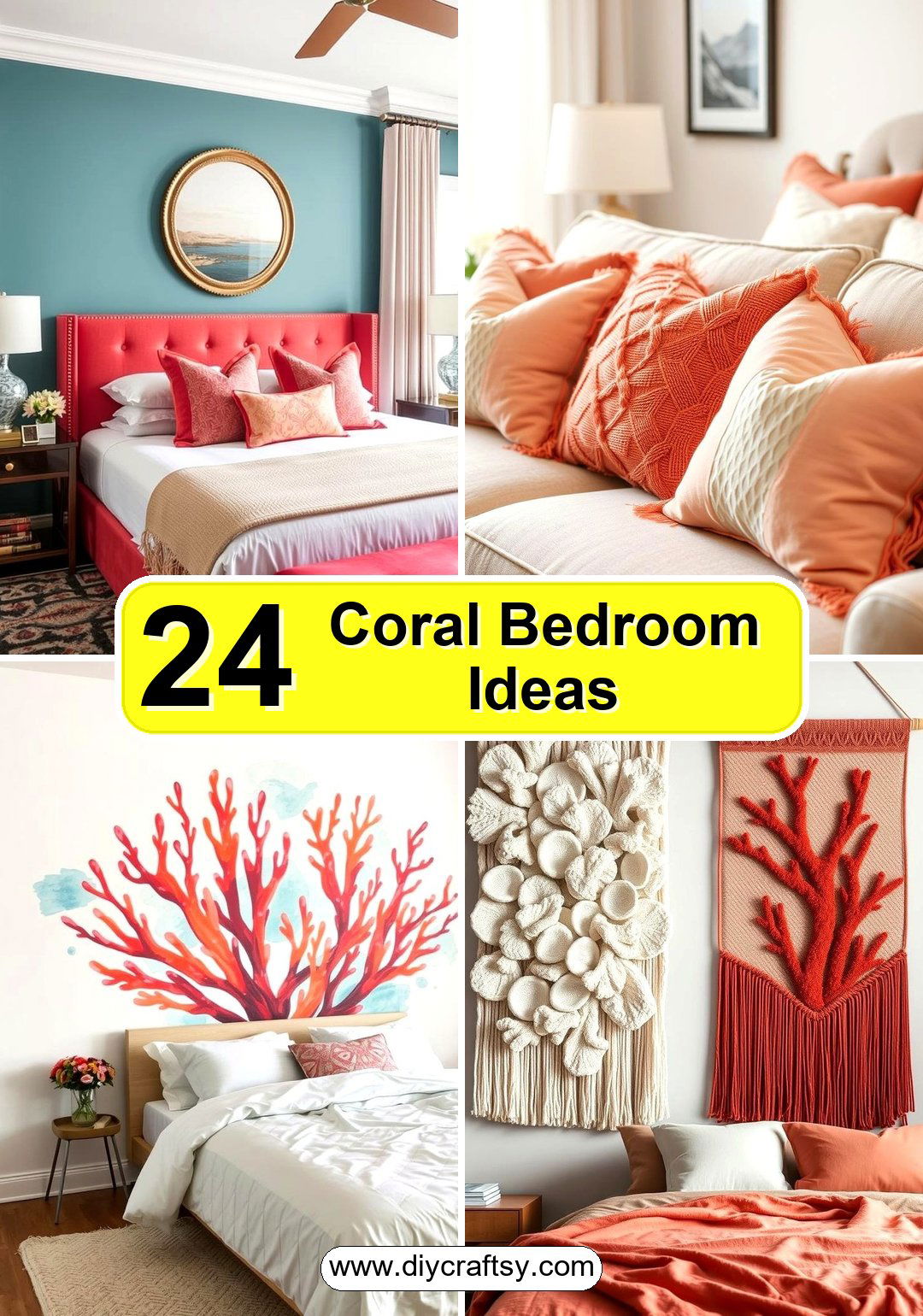 Coral Bedroom Ideas