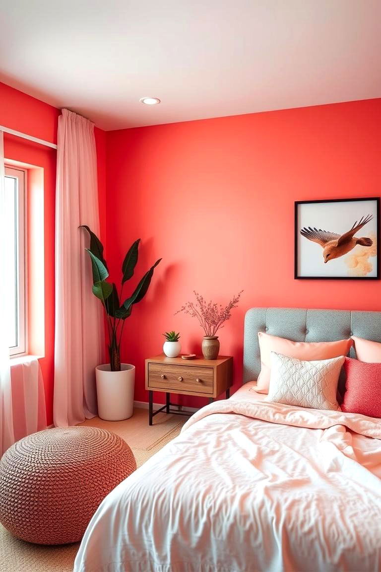 Coral Zen Retreat - 24 Coral Bedroom Ideas