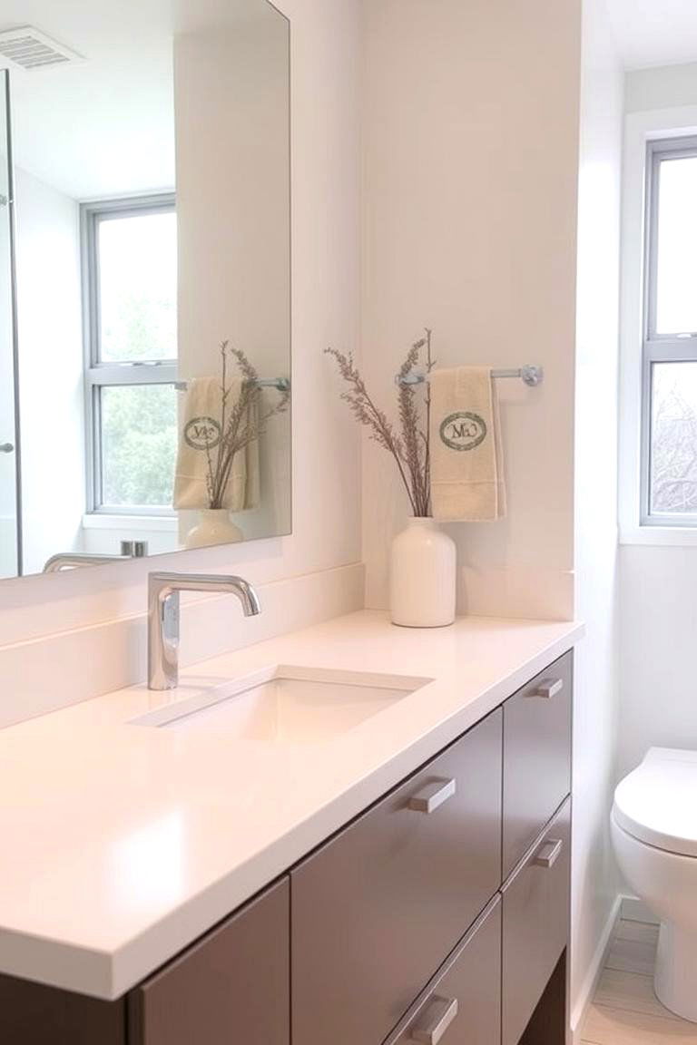 Corian Countertops - 24 Bathroom Countertop Ideas