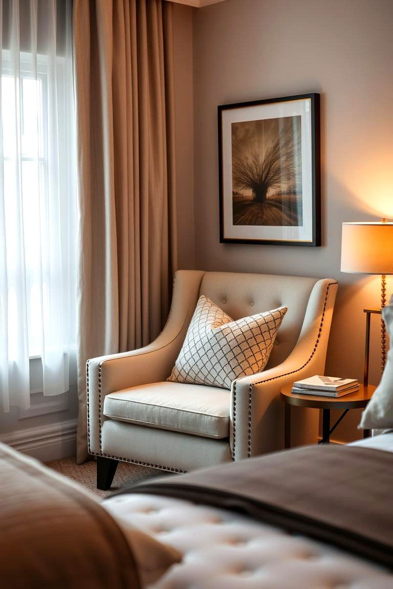 Corner Accent Chair - 24 Bedroom Corner Ideas