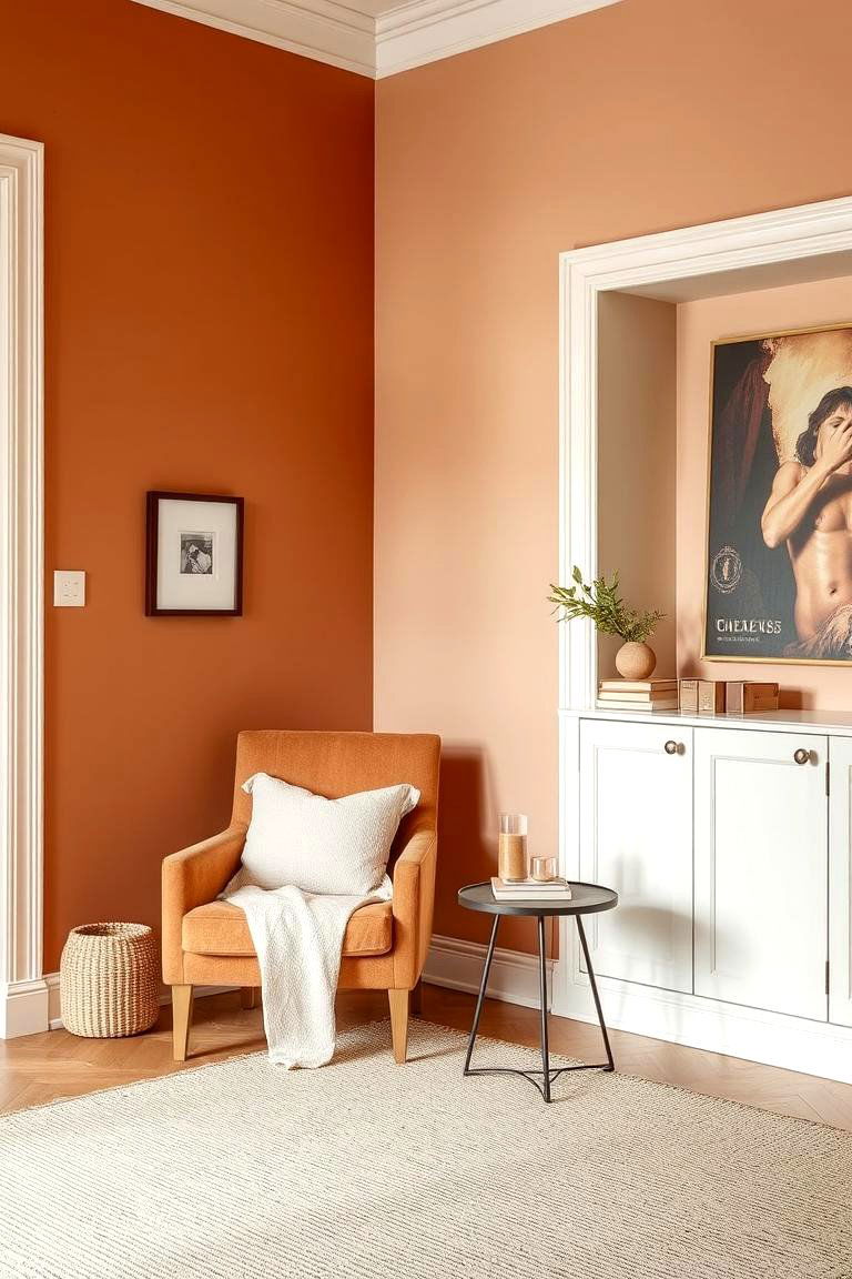 Corner Accent for Subtle Interest - 24 Two Tone Wall Paint Ideas