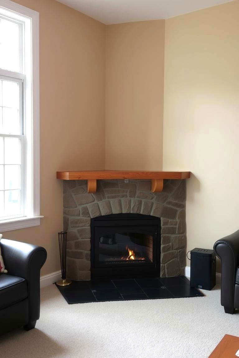 Corner Angle Fireplace - 24 Off-center Fireplace Ideas