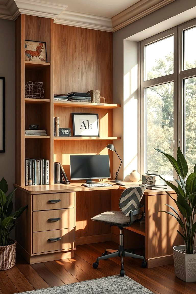 Corner Built in Desk - 24 Built-in Desk Ideas