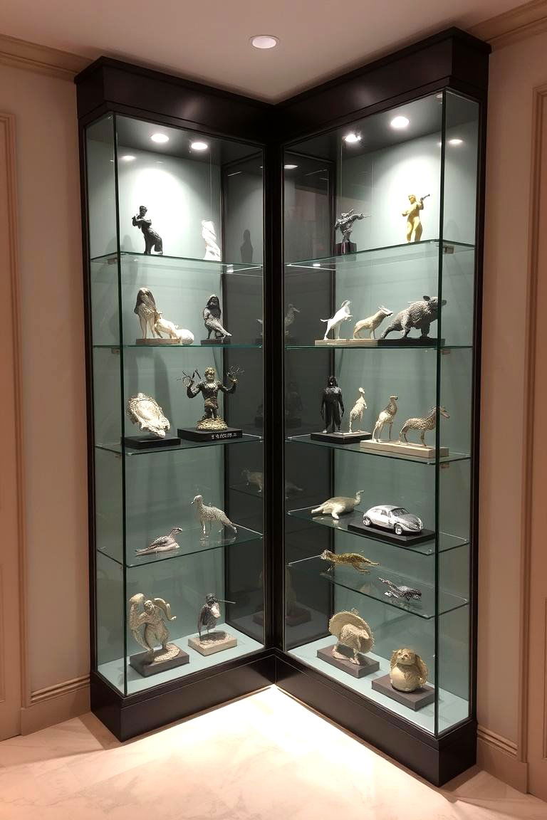 Corner Display Case - 24 Corner Decoration Ideas