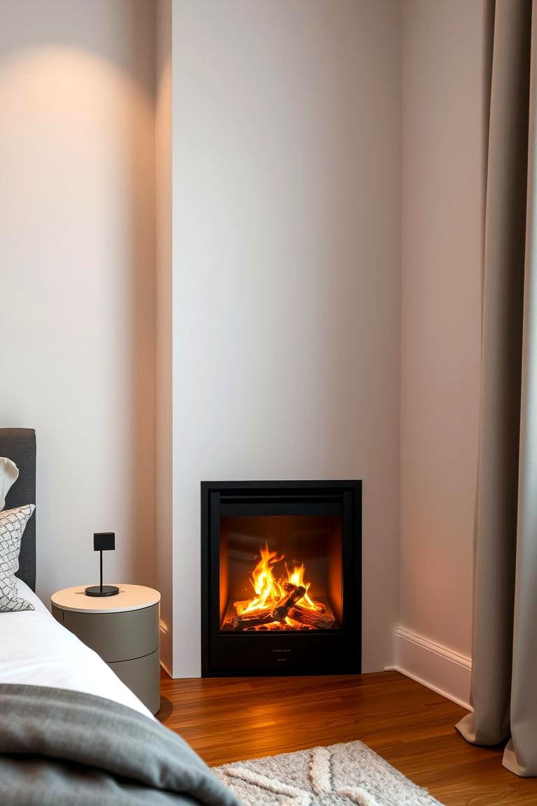 Corner Fireplace - 24 Bedroom Corner Ideas