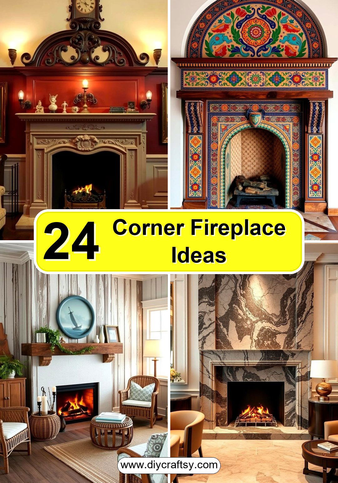 Corner Fireplace Ideas