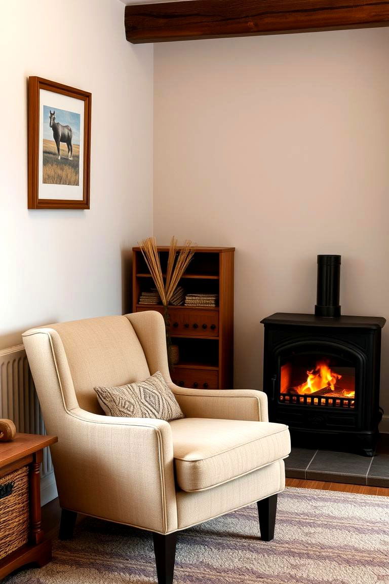 Corner Fireplace Maximizing Space - 24 Living Room Fireplace Ideas