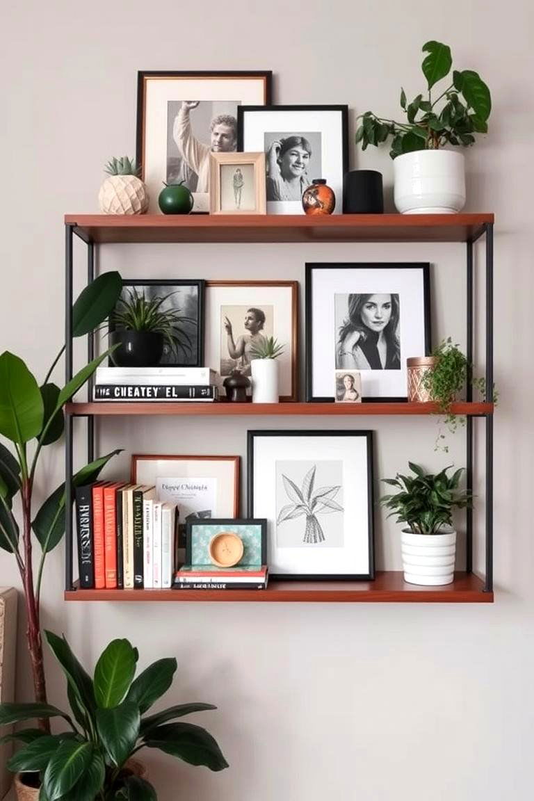 Corner Gallery Shelf - 24 Corner Decoration Ideas