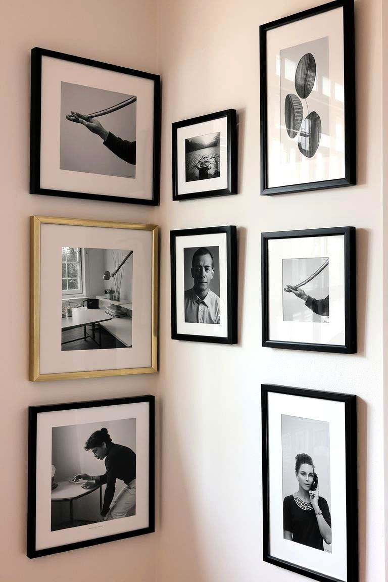 Corner Gallery Wall - 24 Corner Decoration Ideas