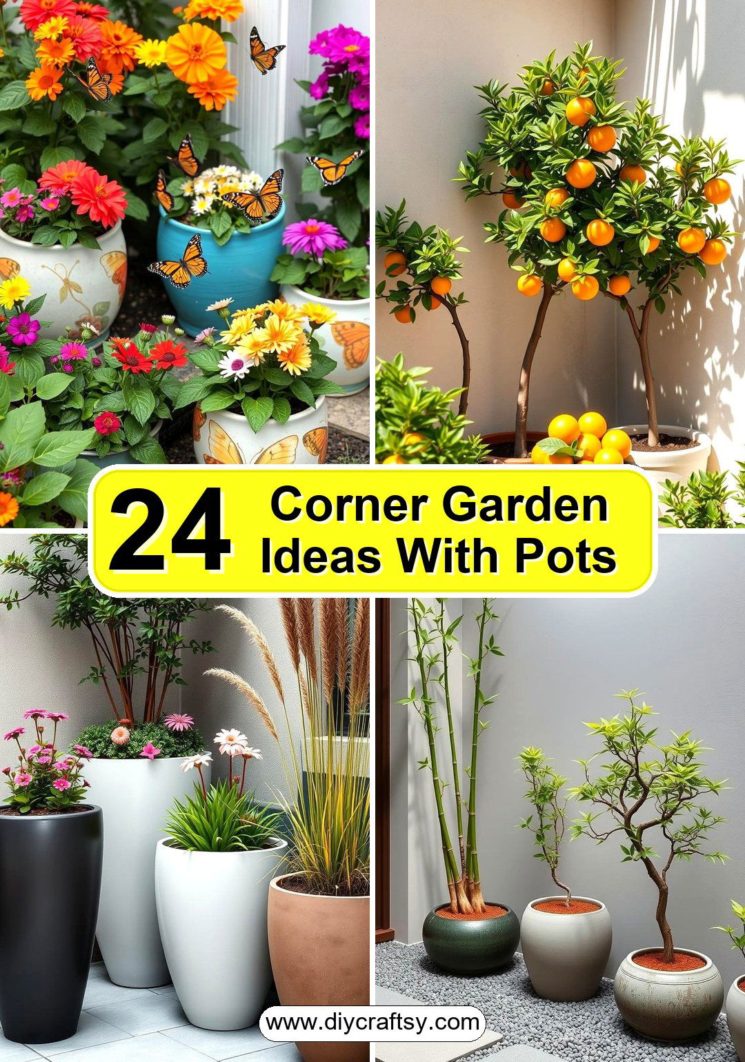 Corner Garden Ideas With Pots