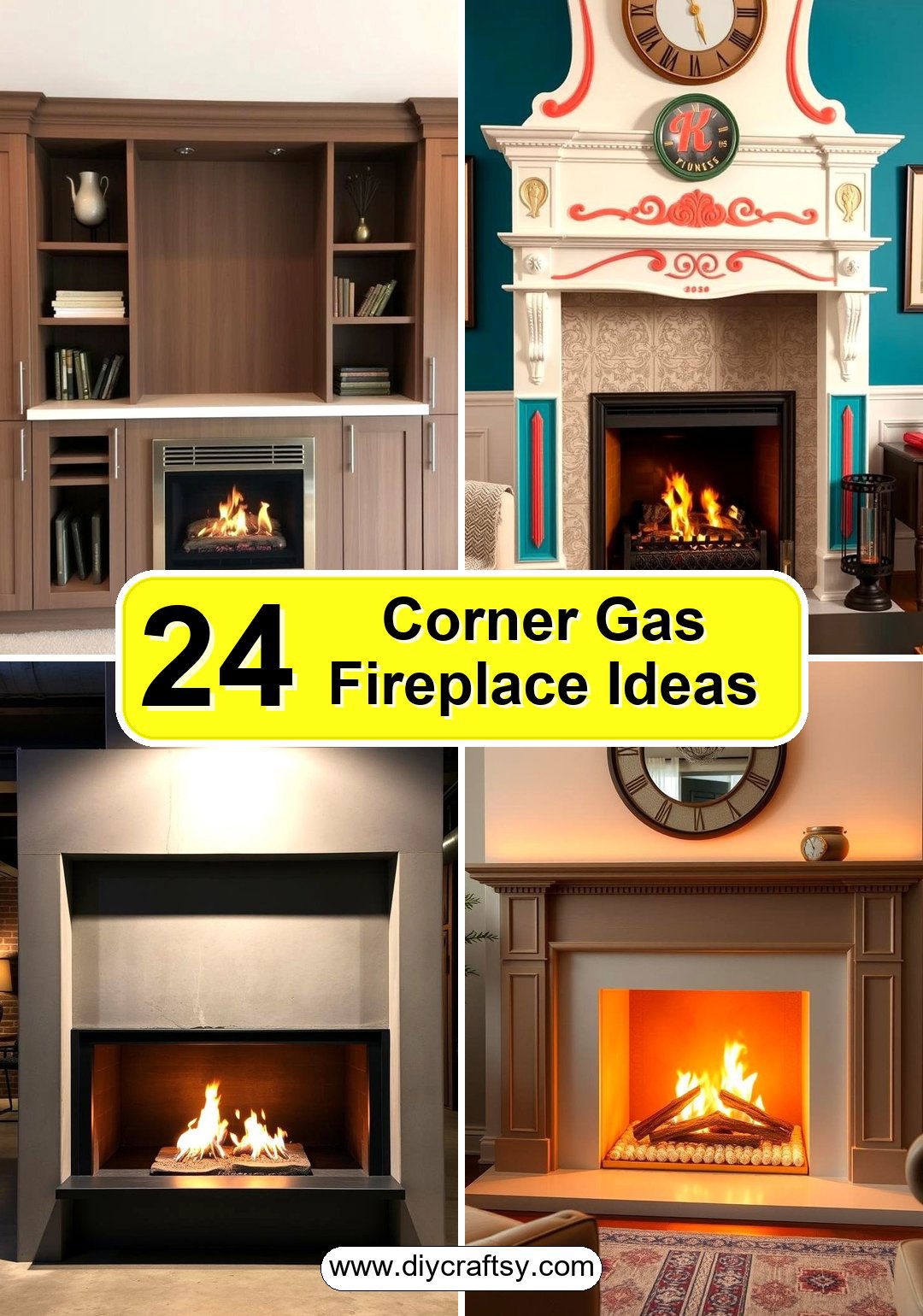 Corner Gas Fireplace Ideas