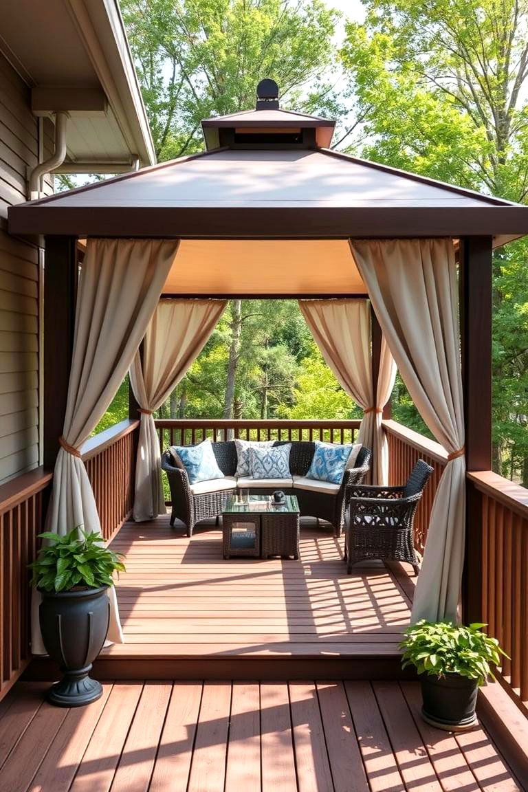 Corner Gazebo - 24 Gazebo on Deck Ideas