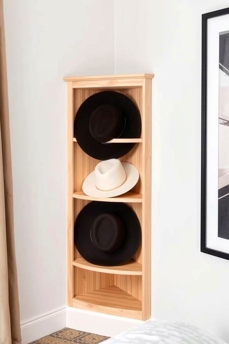 Corner Hat Rack Shelf - 24 Hat Rack Ideas