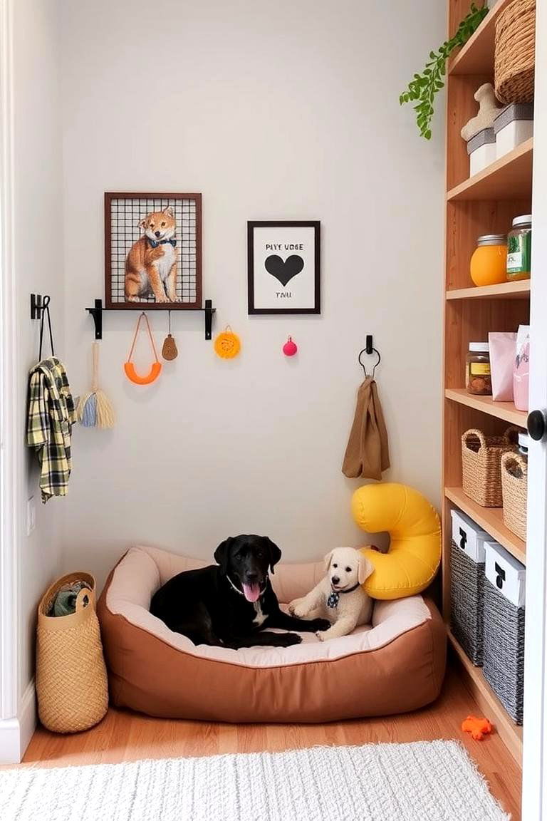 Corner Pet Area - 24 Corner Decoration Ideas