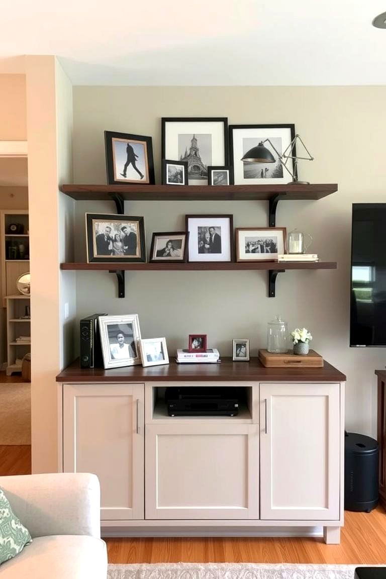 Corner Shelf with a Cabinet for Extra Storage - 24 Corner Shelf Ideas