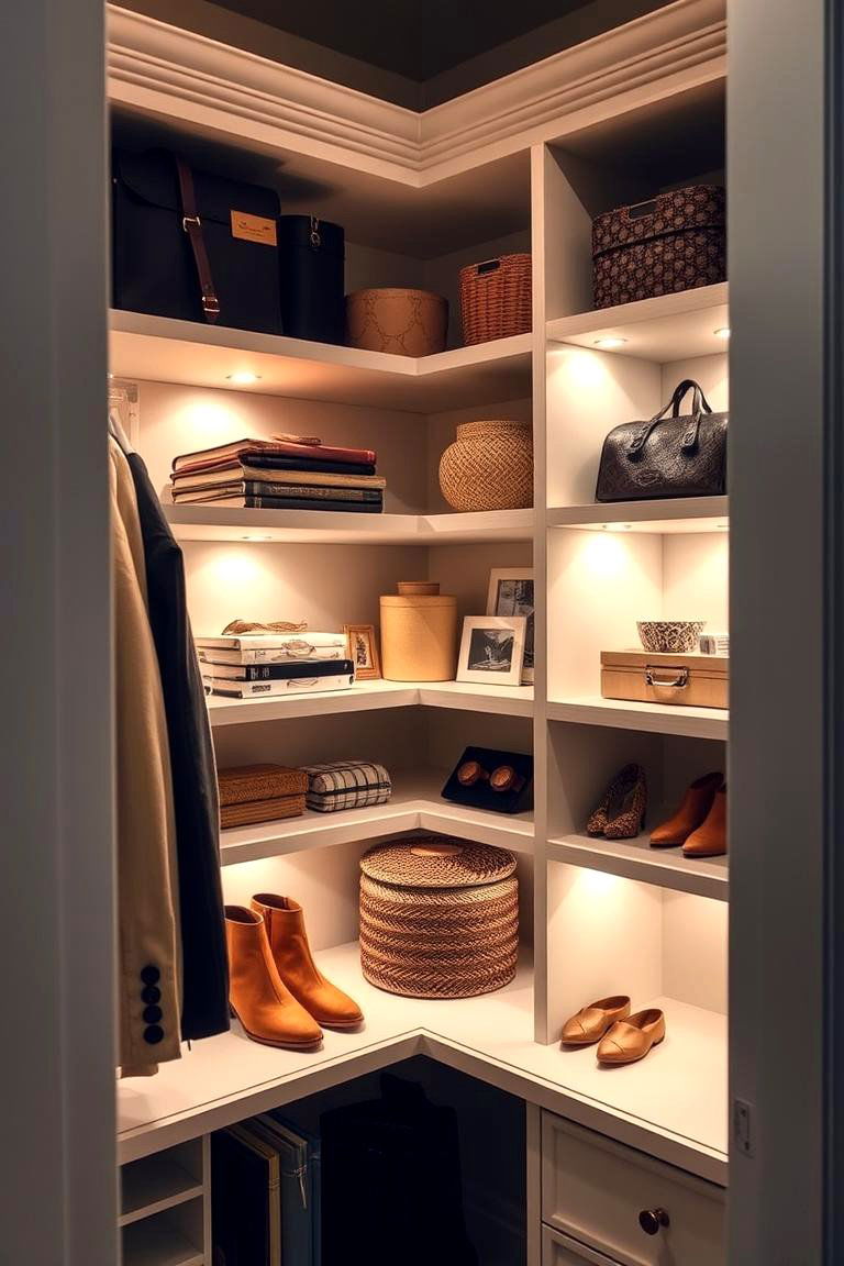 Corner Shelves - 24 Closet Shelving Ideas