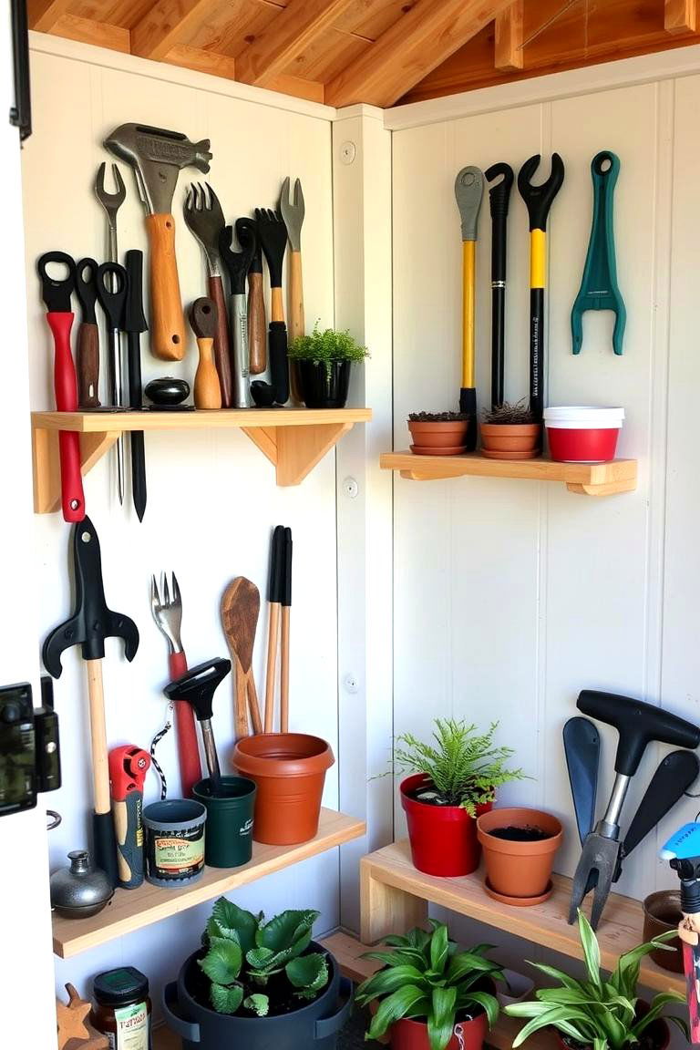 Corner Shelves - 24 Shed Shelving Ideas