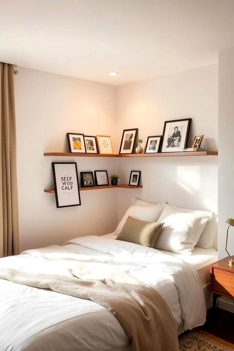 Corner Shelves for Space Efficiency - 24 Bedroom Shelving Ideas