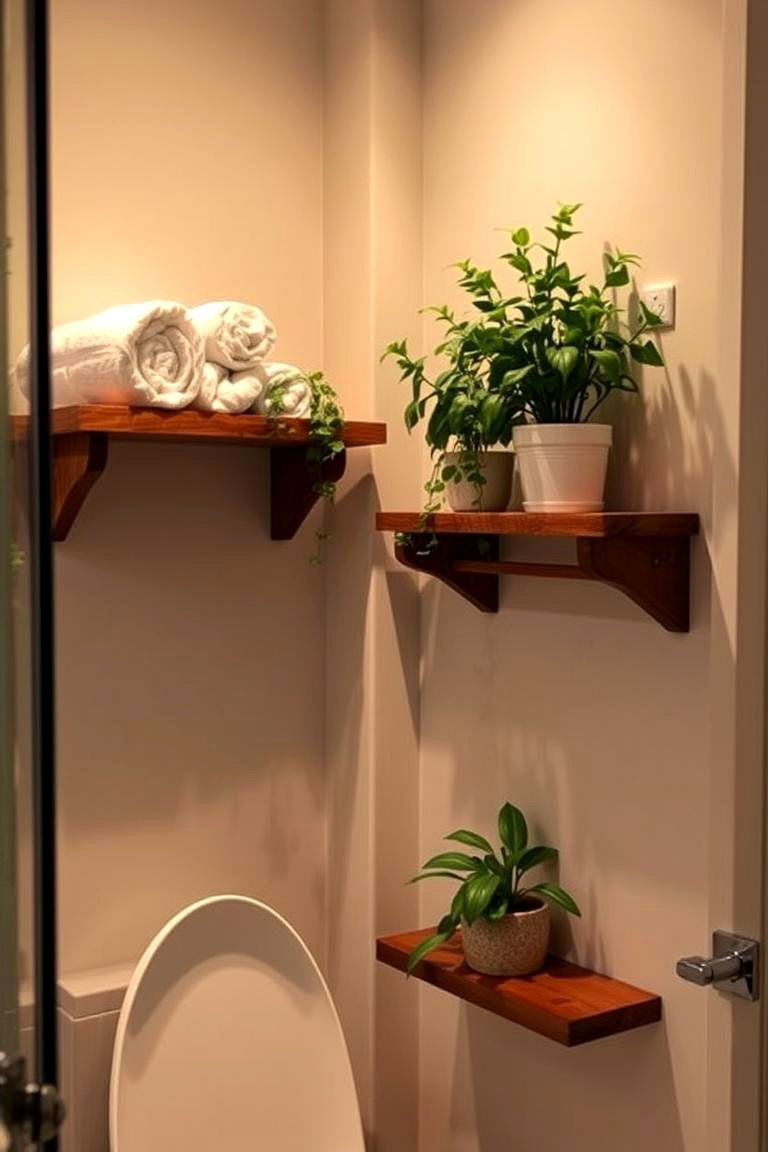 Corner Shelves to Maximize Space - 24 Bathroom Shelf Ideas