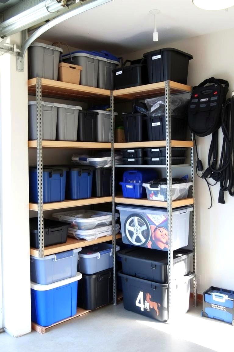 Corner Shelving for Dead Space - 24 Garage Shelving Ideas