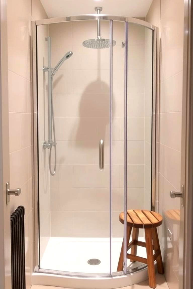 Corner Shower Enclosure - 24 Small Ensuite Design Ideas
