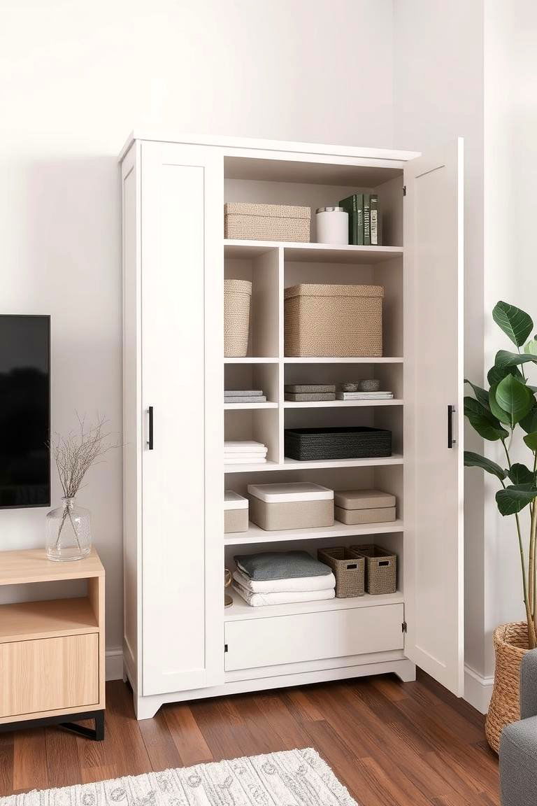 Corner Storage Cabinet - 24 Corner Decoration Ideas