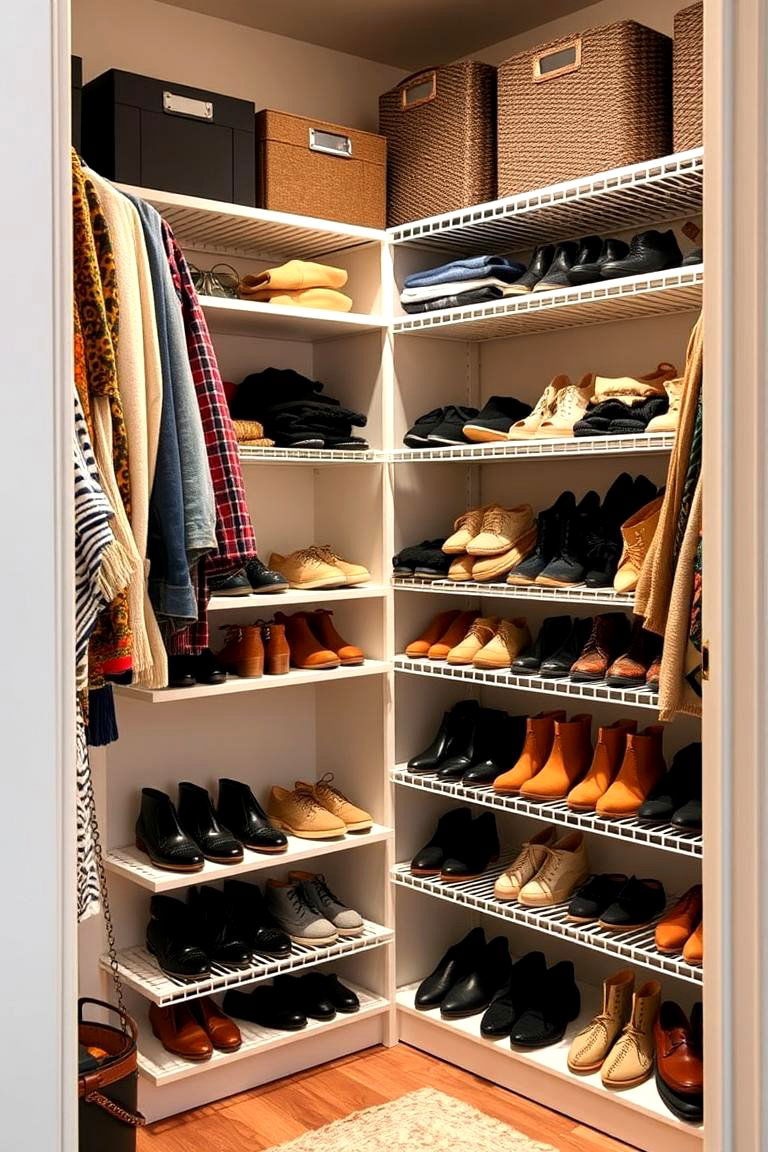 Corner Storage Solutions - 24 Entry Closet Ideas
